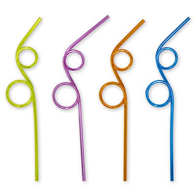 Трубочки фигура Два кольца для коктейля 1/4